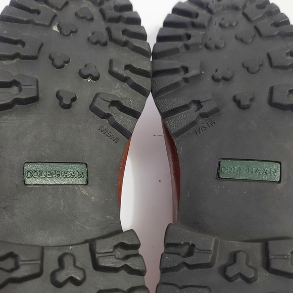 Cole Haan Brown Leather Moc Toe Slip On Loafer Shoes Women's Size 7 B - Picture 13 of 16